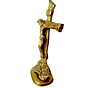 Brass Christian Cross Wall Hanging KBH00161