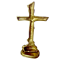 Brass Christian Cross Wall Hanging KBH00161