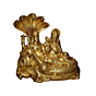 Brass Lord Vishnu & Goddess Lakshmi Statue Set KBH00166