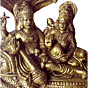 Brass Lord Vishnu & Goddess Lakshmi Statue Set KBH00166