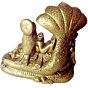 Brass Lord Vishnu & Goddess Lakshmi Statue Set KBH00166