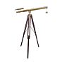 Victorian Marine Brass Telescope with Adjustable Wooden Stand Big  BH00187