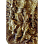 Brass Radha Krishna Plate Wall Hanging KBH00232