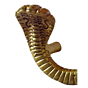 Brass Leaf Door Handle KBH00249
