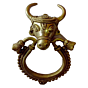 Brass Bull Door Knocker KBH00257