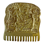 Handcrafted Radha-Krishna Brass Miniature Comb