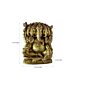 Brass Panchmukhi Ganesha Idol KBH00390
