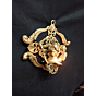 Brass Ganesha Divi Back Jali Wall Hanging KBH00415