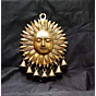 Brass Sun with 7 Bell Wall Hanging KBH00426