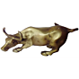 Brass Bull Figurine KBH00466