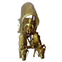 Brass Bullock Cart Big KBH00495