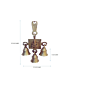 Brass Ganesha Bell Hanging KBH00503