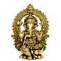 Brass Ganesha Kaman Statue KBH00504