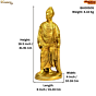 Brass Swami Vivekanand Statue KBH00505