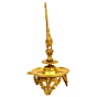Brass Peacock Oil Lamp Divi KBH00506