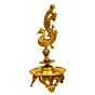 Brass Peacock Oil Lamp Divi KBH00506
