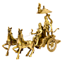 Brass Arjun Rath Figurine KBH00510