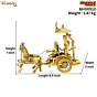 Brass Arjun Rath Figurine KBH00510