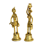 Brass Bastar Couple Set Figurines KBH00514