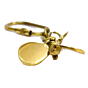 Brass Ship Fan Key Chain KBH00529