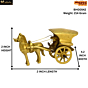 Brass Horse Cart Showpiece KBH00542