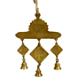Brass Ganesha Shubh Labh Wall Hanging Bell KBH00548