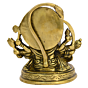 Brass Panchmukhi Hanuman Sitting Idol KBH00551