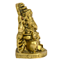 Brass Sitting Lord Ganesha Idol KBH00557