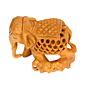 Handcrafted Wooden Small Elephant Family Statue BH00572