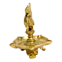 Brass Peacock Oil Lamp Divi Standing Small KBH00603