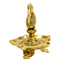 Brass Peacock Oil Lamp Divi Standing Small KBH00603