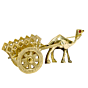 Brass Camel Cart Showpiece KBH00624