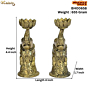 Brass Unique Brass Elephant Candle Stand Pair KBH00658