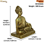 Brass Lord Sajanand Swami Small Statue Idol KBH00666
