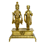 Brass Big Lord Swaminarayan Pair with Bajath KBH00668