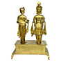 Brass Big Lord Swaminarayan Pair with Bajath KBH00668