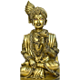 Brass Lord Sajanand Swami Sitting Statue Idol KBH00669