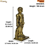 Brass Lord Jain God Bahubali Statue Idol KBH00671