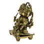 Brass Panch Mukhi Hanuman Sitting Statue Idol KBH00692