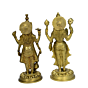 Brass Vishnu-Laxmi Standing Pair Statue Idol KBH00725
