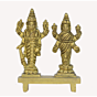 Brass Vishnu-Laxmi Standing with Bajath Small Statue Idol KBH00732