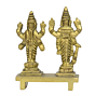Brass Vishnu-Laxmi Standing with Bajath Small Statue Idol KBH00732