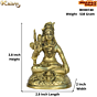 Brass Shiv Sitting Mahadev Statue Idol KBH00740
