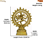 Brass Natraj dancing medium KBH00797