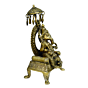 Brass Sitting Ganesha on Bajath with Umbrella Idol KBH00800
