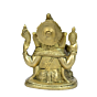 Brass Sitting Ganesha Idol KBH00812