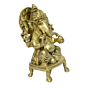 Brass Sitting Ganesha on Bajath Idol KBH00813
