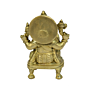 Brass Sitting Ganesha on Bajath Idol KBH00813