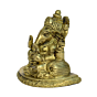Brass Sitting Ganesha with Takiya Idol KBH00822