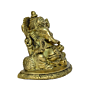 Brass Sitting Ganesha with Takiya Idol KBH00822